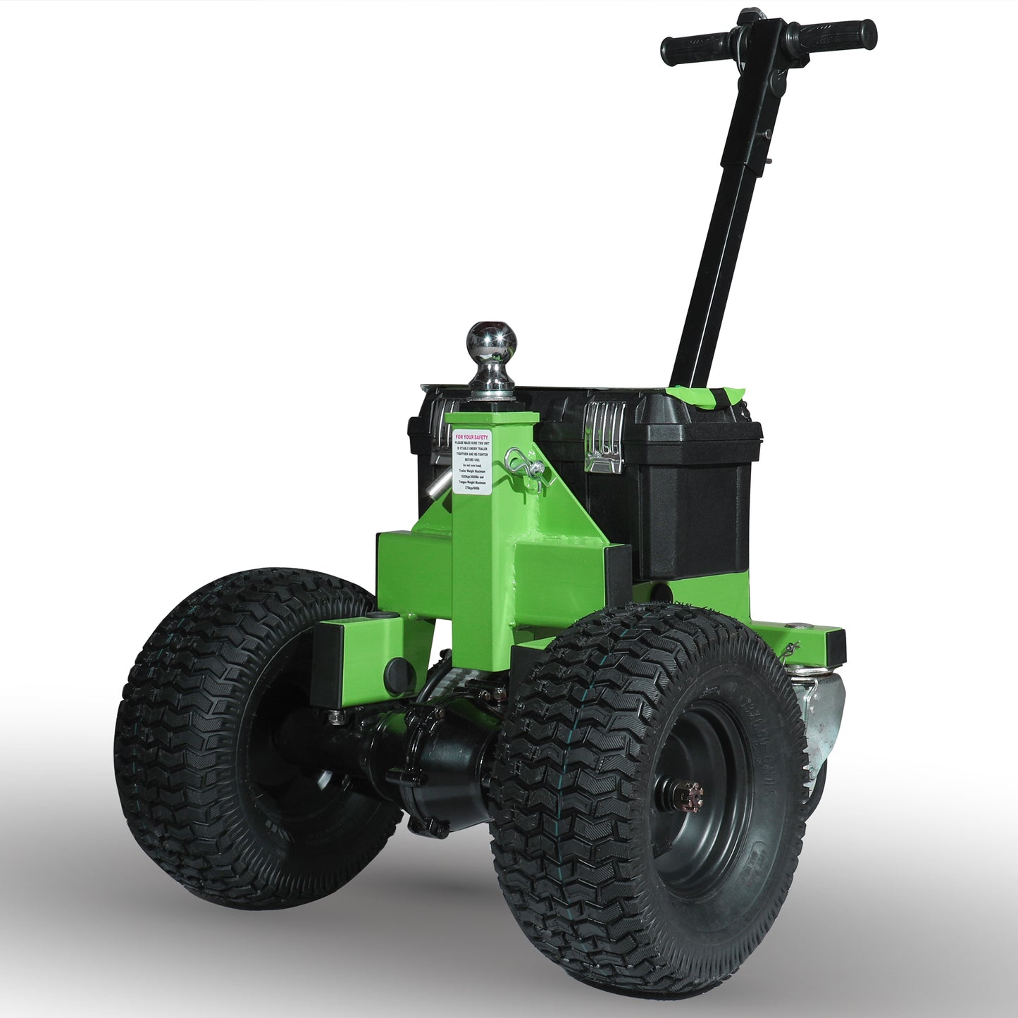 Electric Trailer Dolly 3600LBS Max trailer 600LBS Max Tongue Commercial Heavy Duty Motorized Trailer with Brake Mover 4 Wheels  DC 24V 850W 2''Ball 1-7/8'' Double Ball